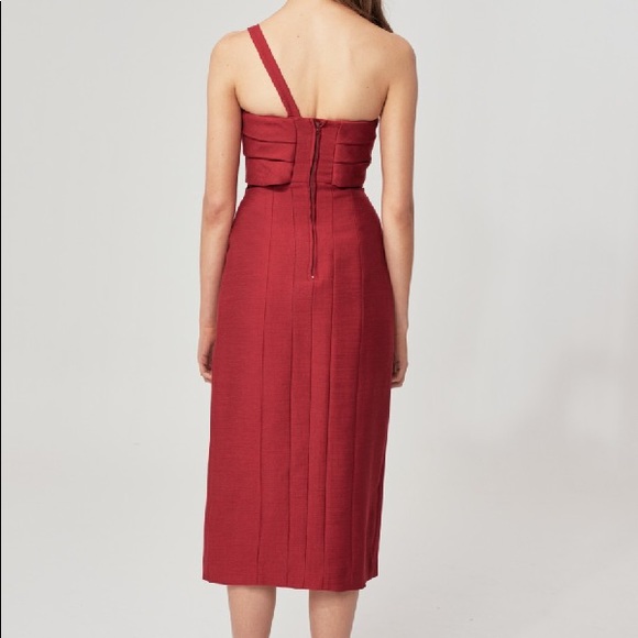 Sold NWT Cmeo Collective Other Midi Dress Berry - Picture 3 of 7
